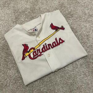 Vintage Majestic MLB St. Louis Cardinals Scott Rolen Jersey | White | Size XL